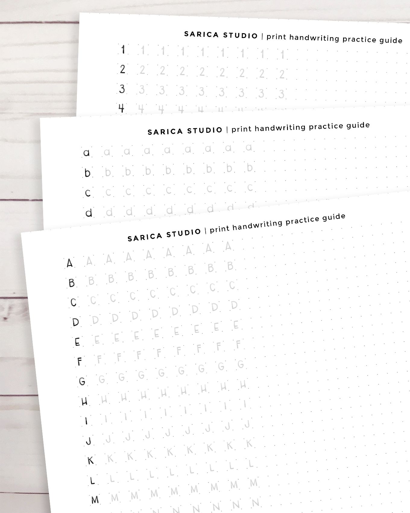 Printable Blank Aesthetic Handwriting Practice Sheets