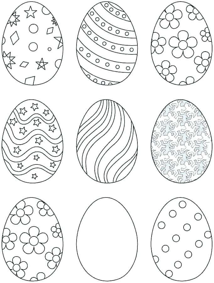 Egg Coloring Page