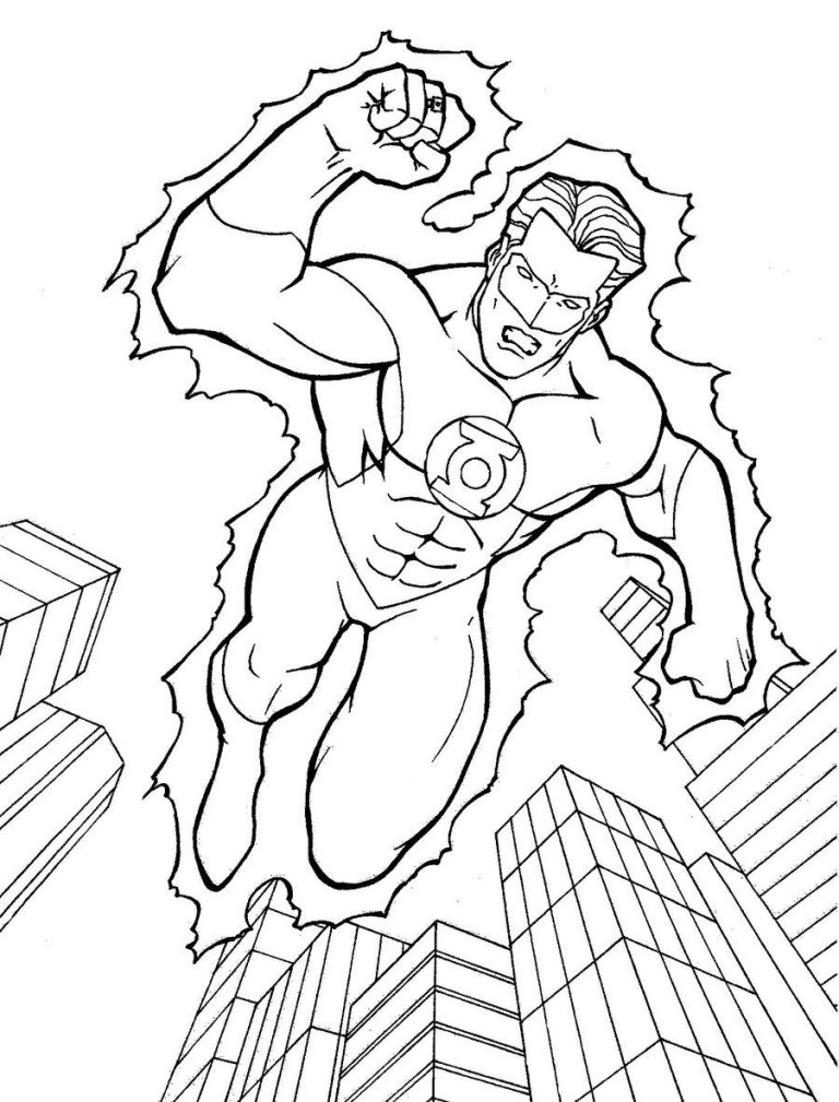 Green Lantern Coloring Pages