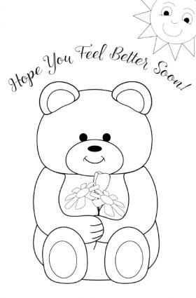 Get Well Soon Coloring Pages