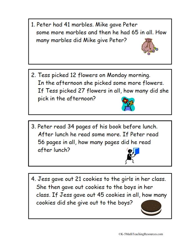 Multiplication Word Problems Grade 2