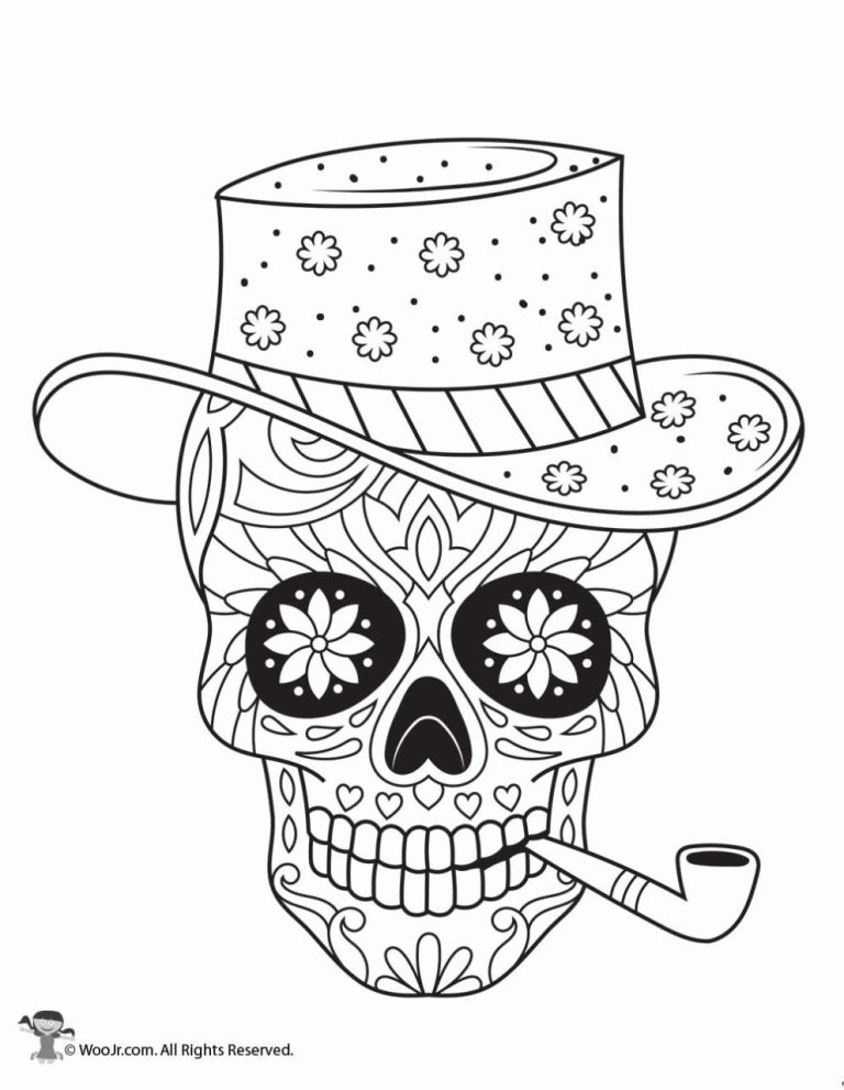 Skull Colouring Pages