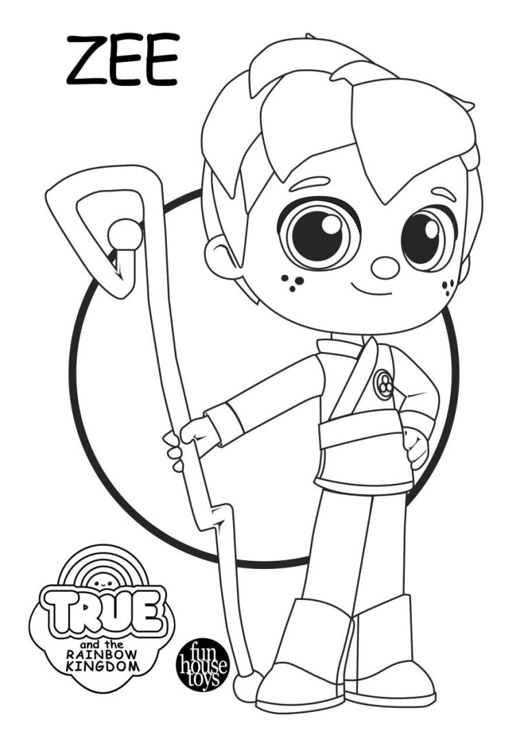 True And The Rainbow Kingdom Coloring Pages