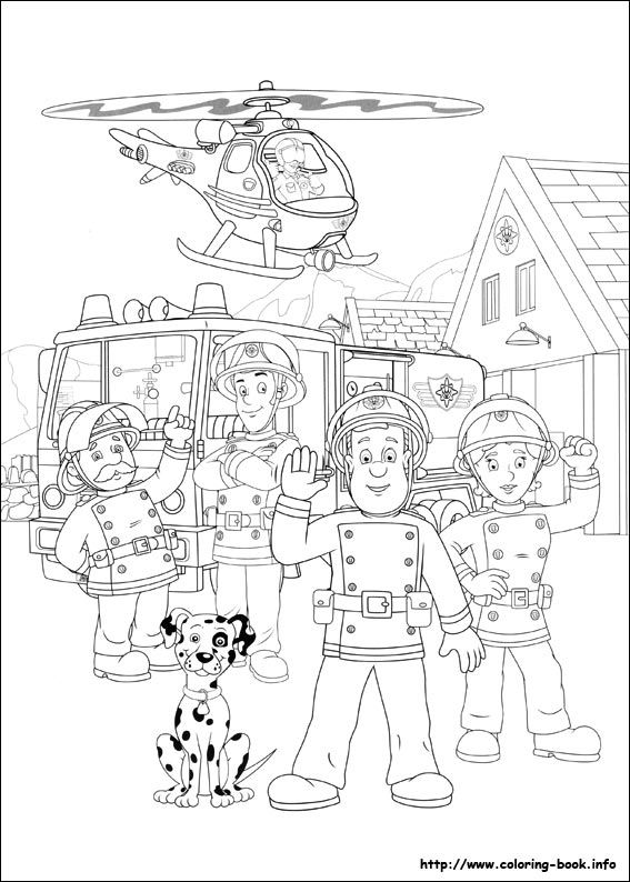 Fireman Sam Colouring