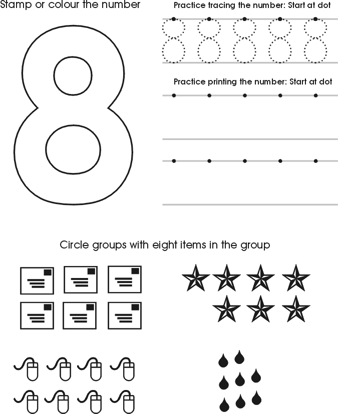 Preschool Worksheets Numbers