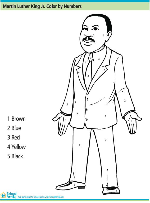 Mlk Coloring Pages