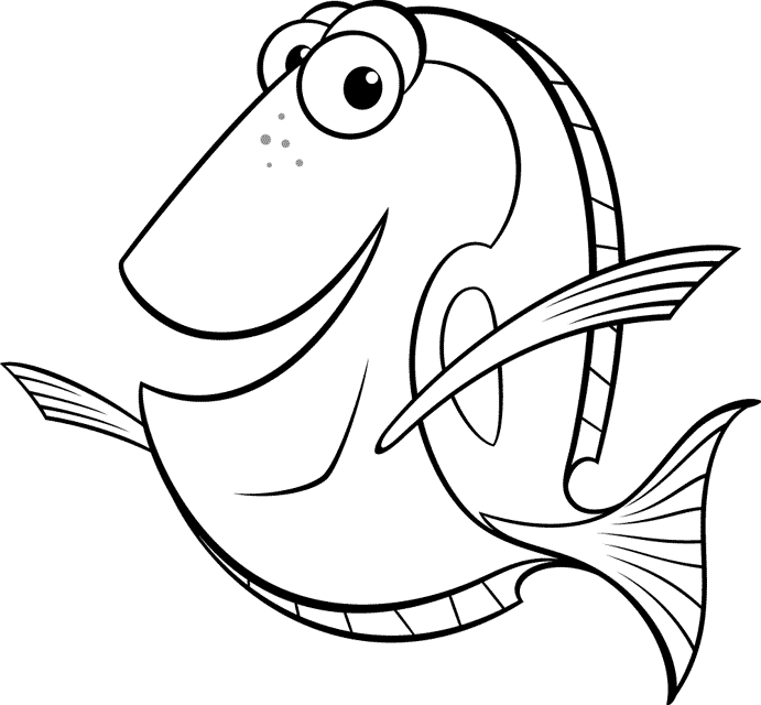 Dory Coloring Pages