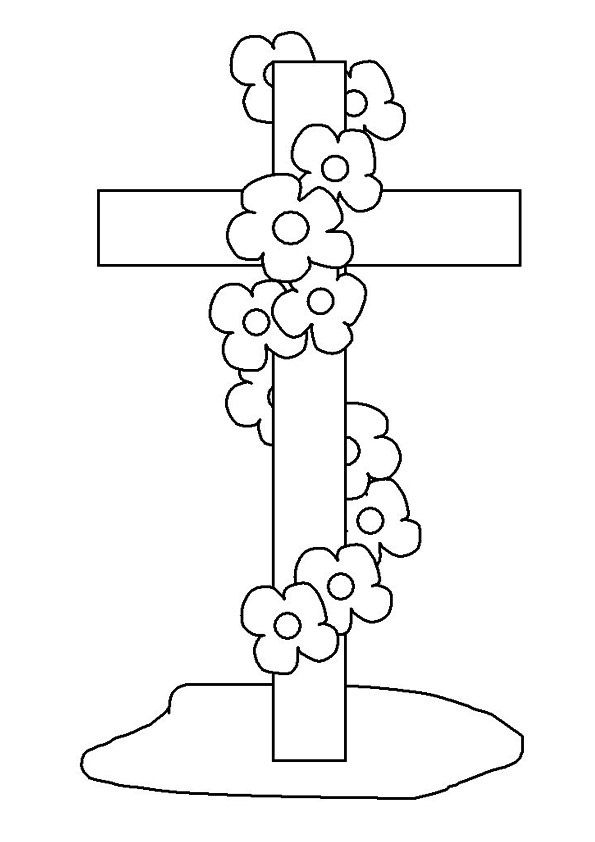 Cross Coloring Pages