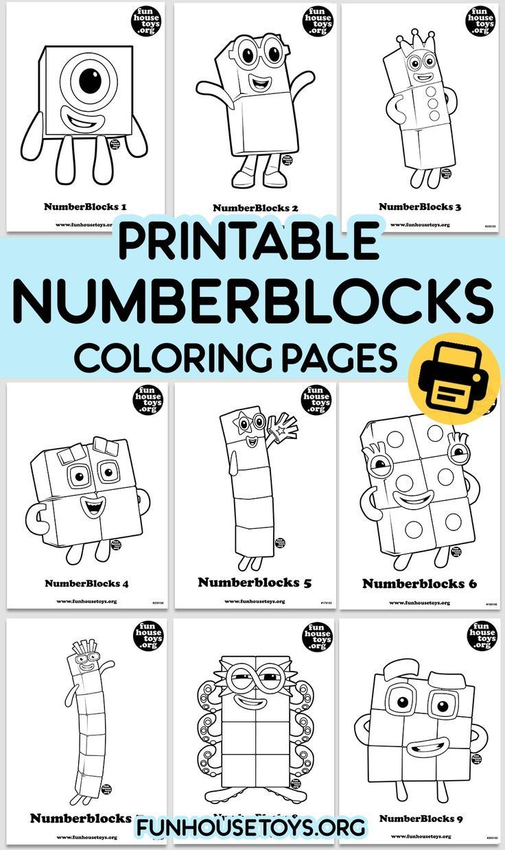 Numberblocks Printables