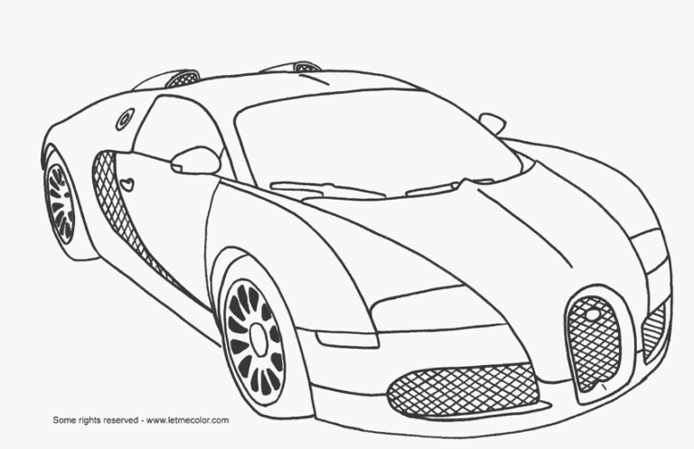 Car Coloring Sheets