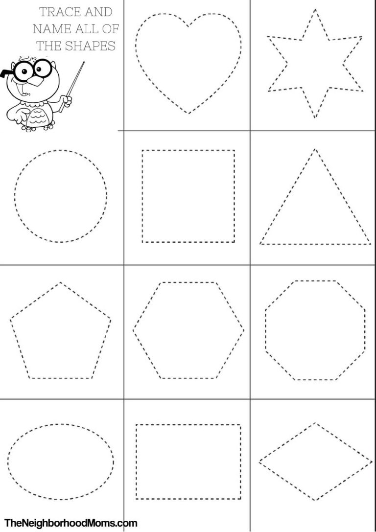 Shapes Coloring Pages