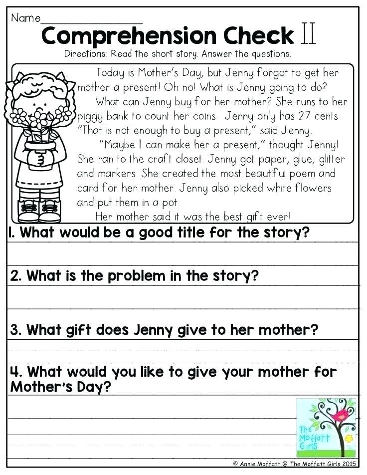 Comprehension Worksheets For Grade 3