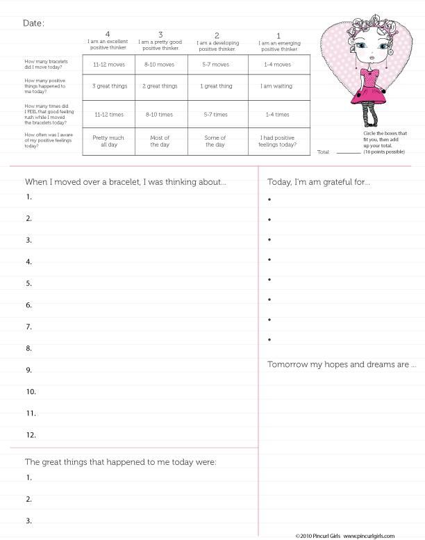 Self Esteem Worksheets