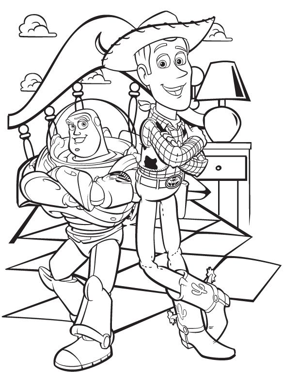 Woody Coloring Page