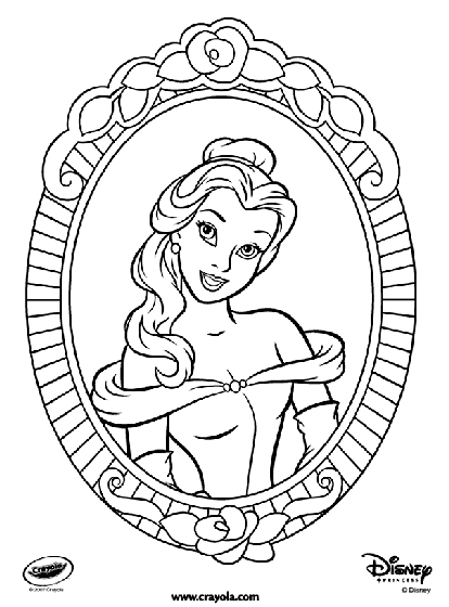 Belle Coloring Pages