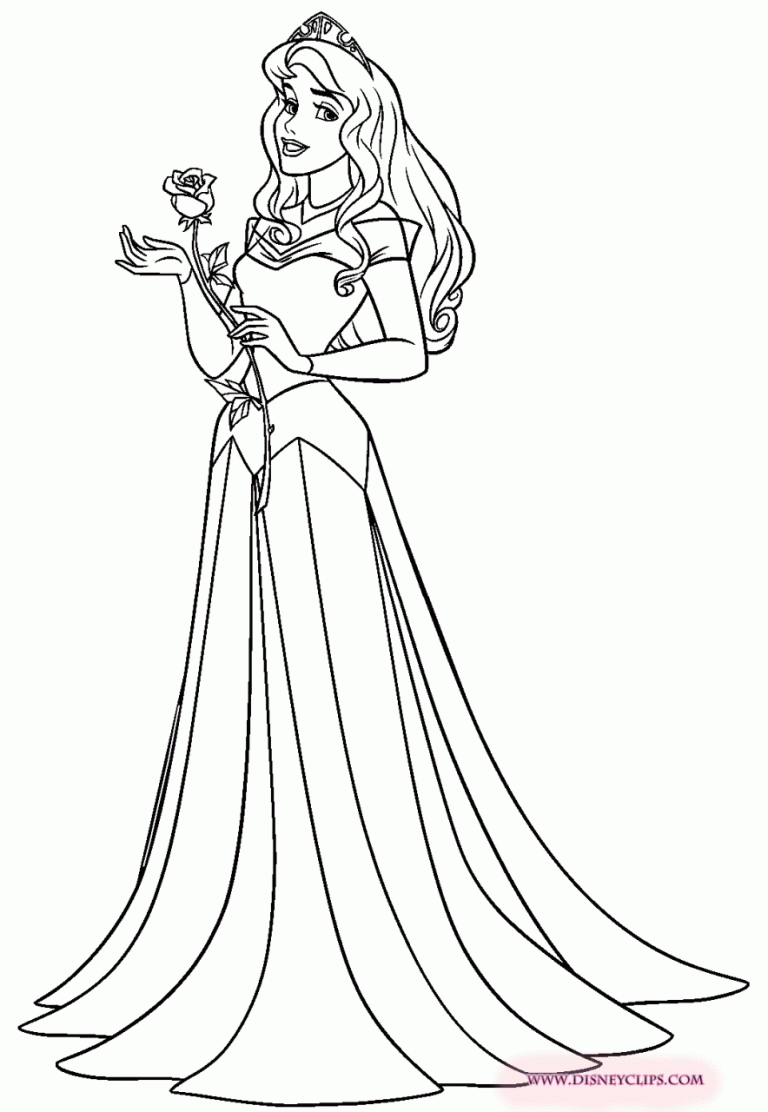 Princess Aurora Coloring Page