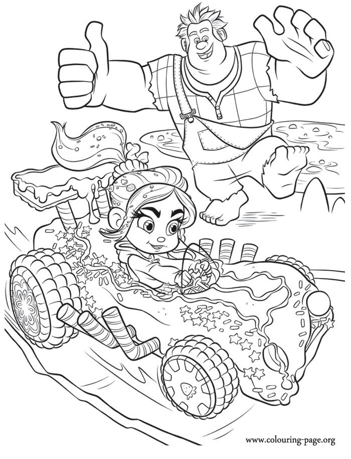 Wreck It Ralph 2 Coloring Pages