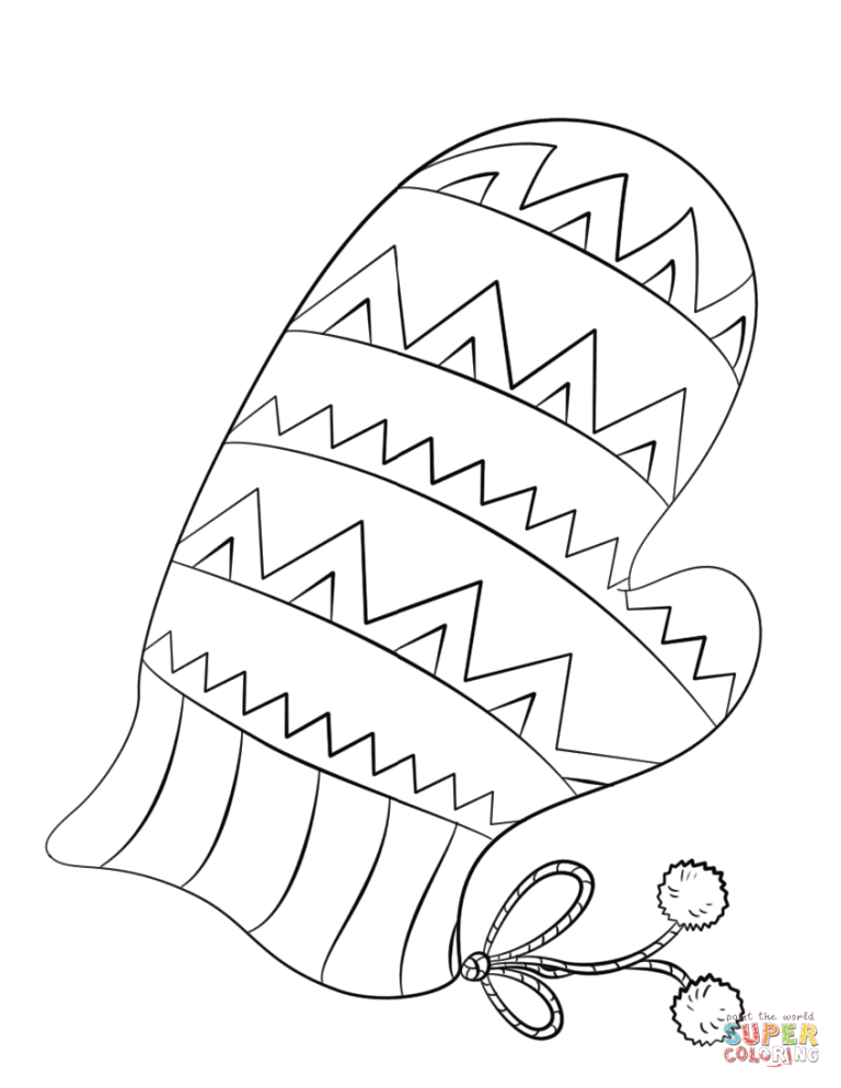 Mitten Coloring Page