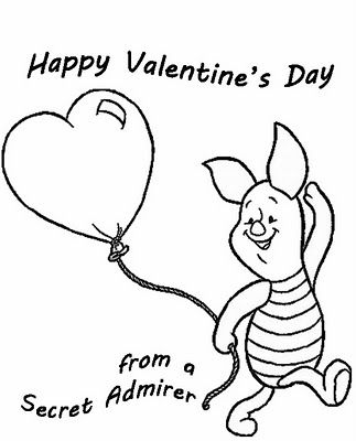 Valentine Coloring Pages Disney