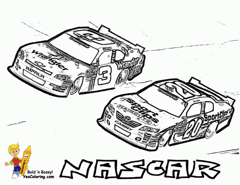 Race Car Coloring Pages