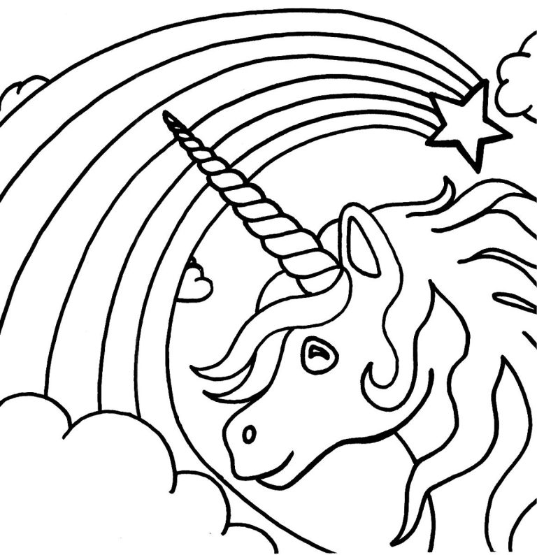 Printable Coloring Sheet Unicorn Printable Coloring Sheet Coloring Pages For Kids