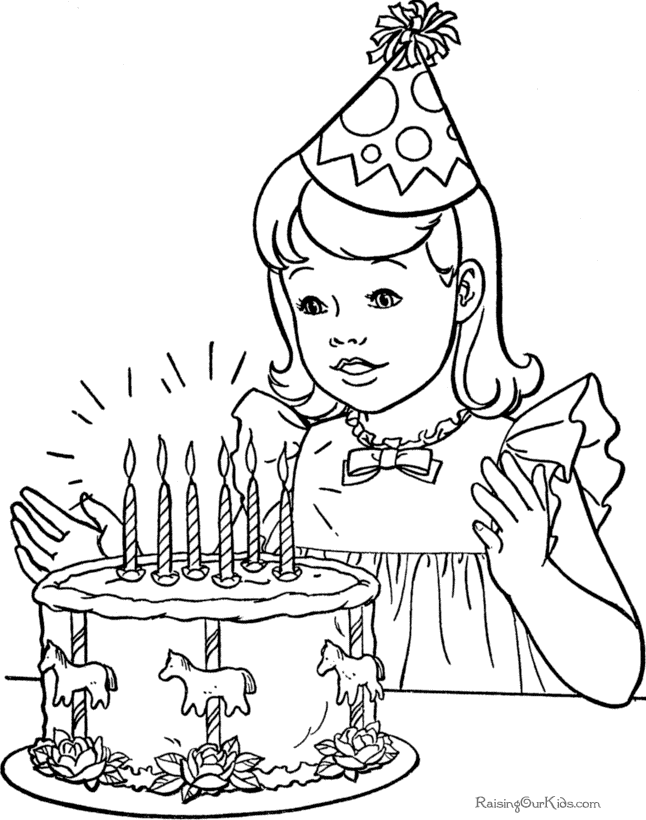 Birthday Coloring Pages