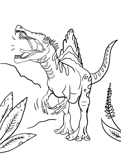 Spinosaurus Coloring Page