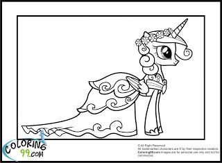 Princess Cadence Coloring Page