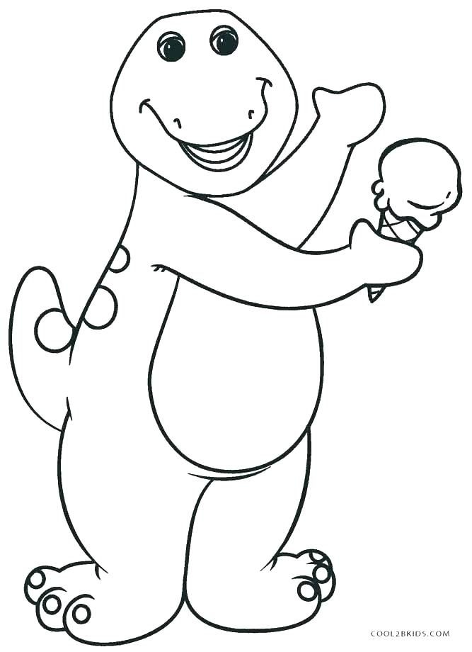 Barney Coloring Pages