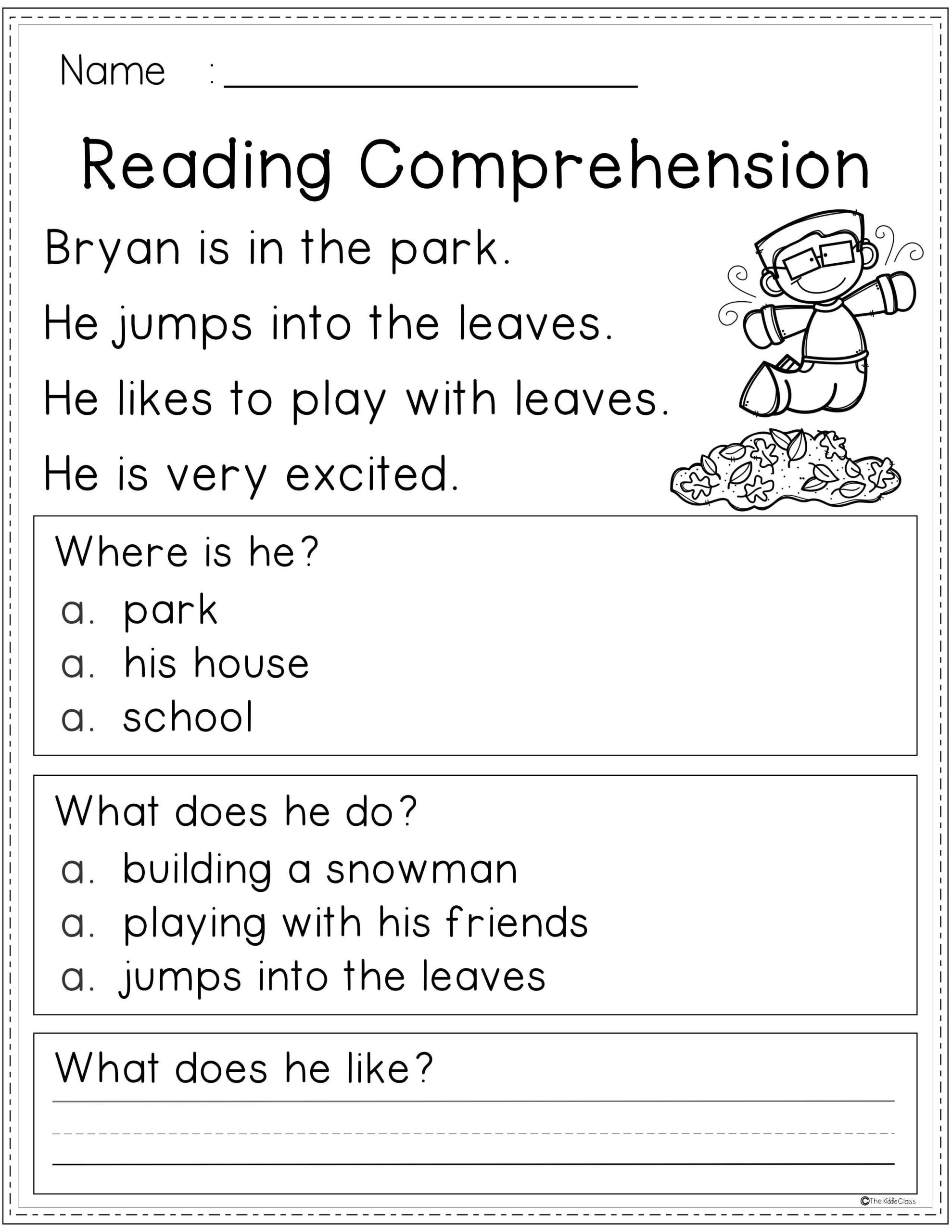 Grade 1 Worksheets Reading