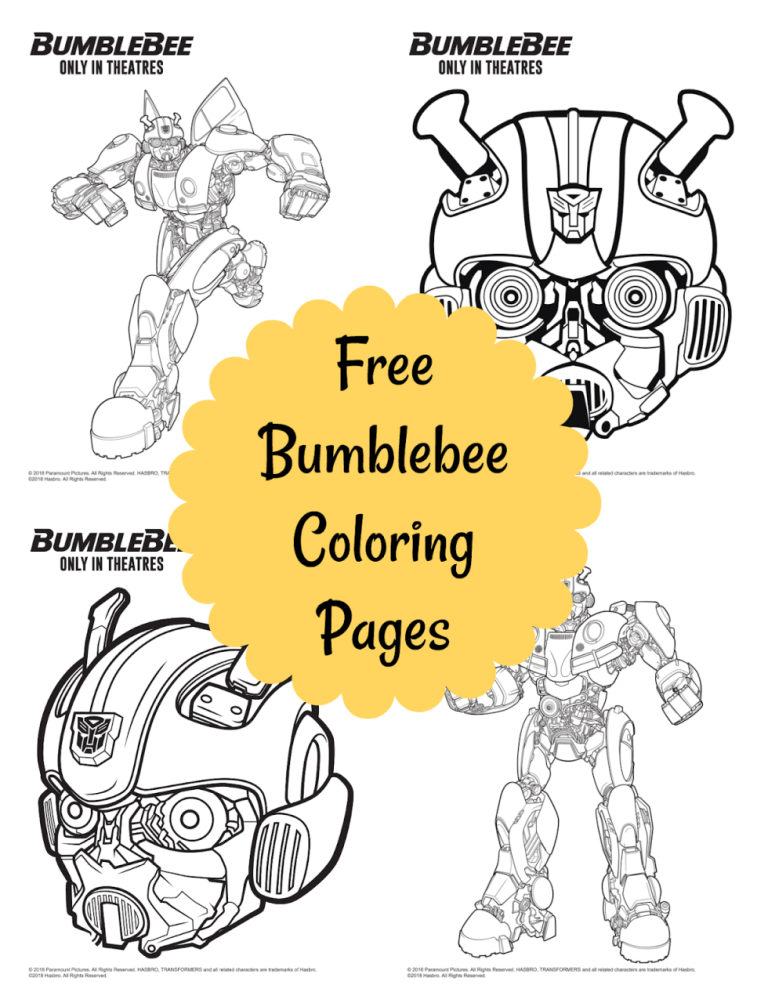 Bumblebee Coloring Pages