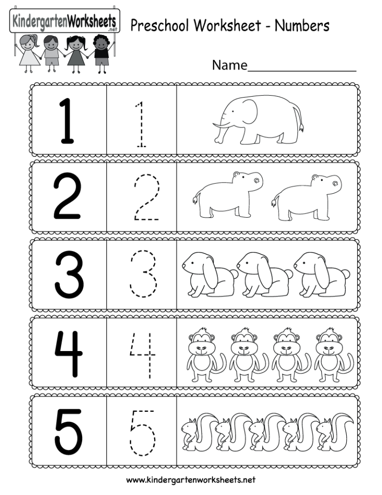 Kindergarten Printable Preschool Worksheet Free Printable Worksheets For Kids