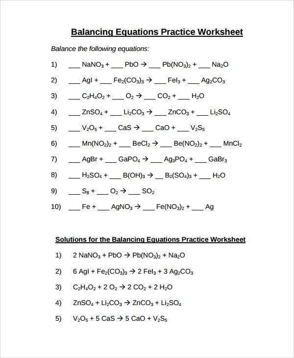 Balancing Nuclear Equations Worksheet