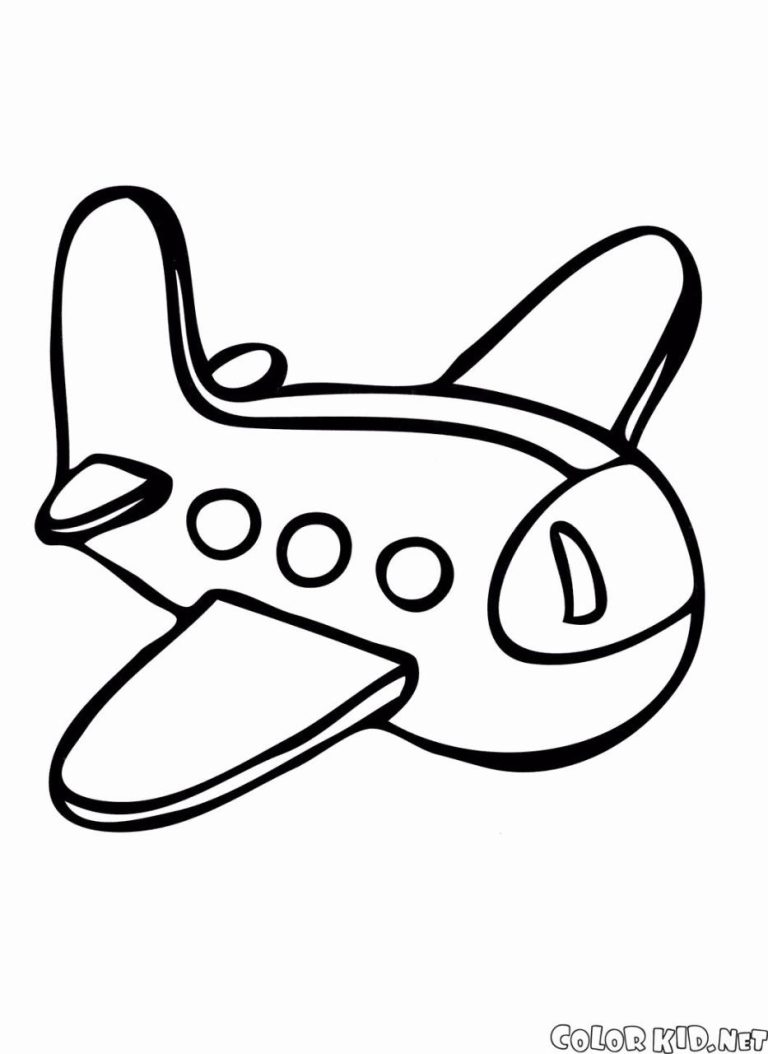 Aeroplane Colouring Pages