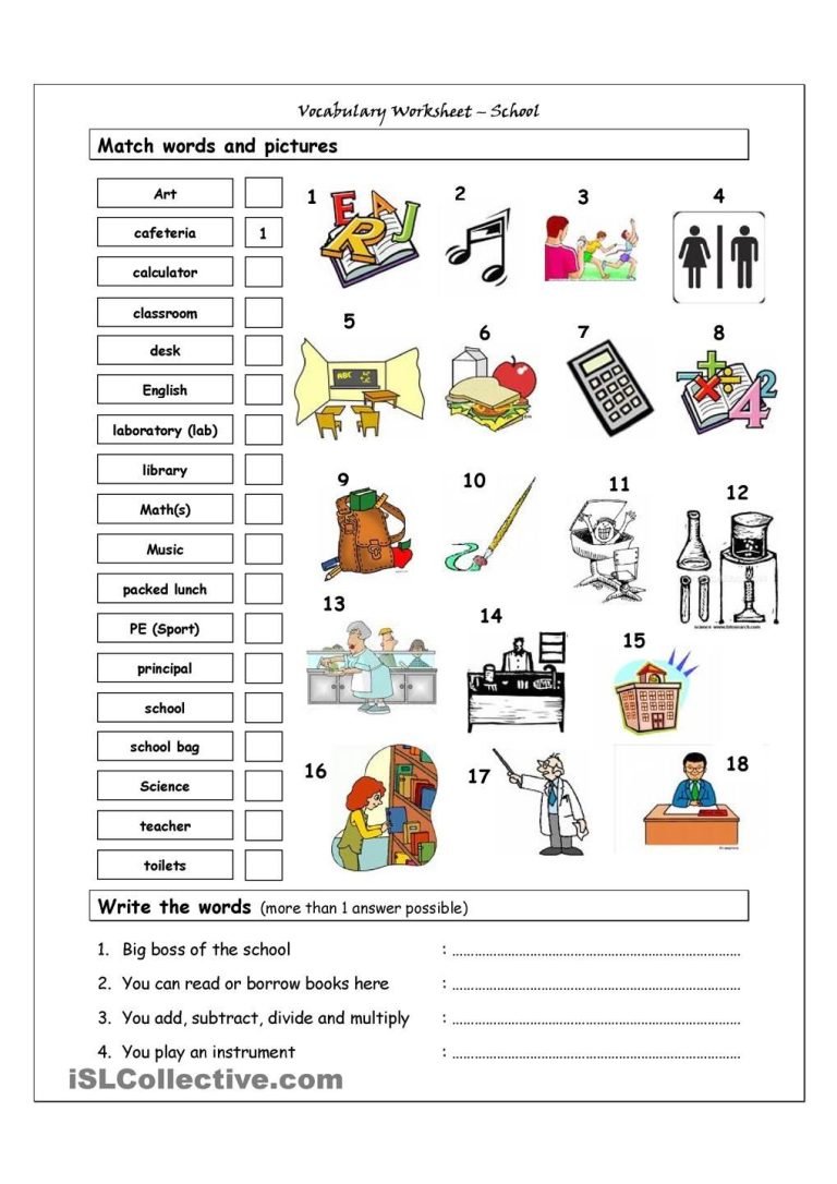 Education Worksheets