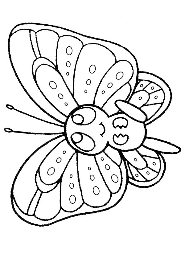 Butterfly Coloring Pages For Preschool