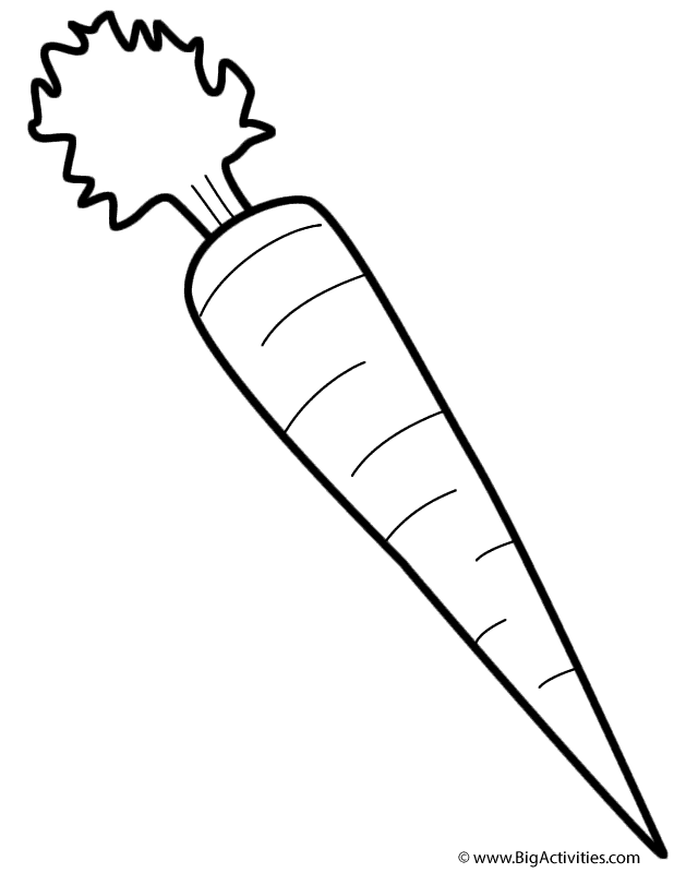 Carrot Coloring Page