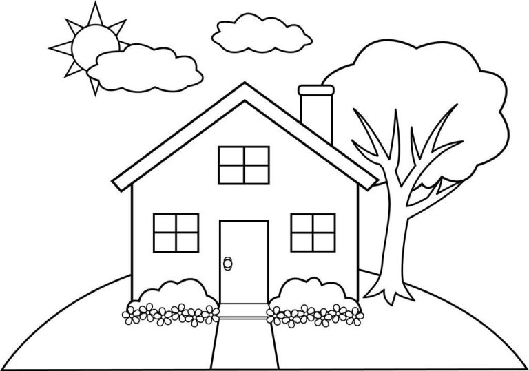 House Colouring Pictures