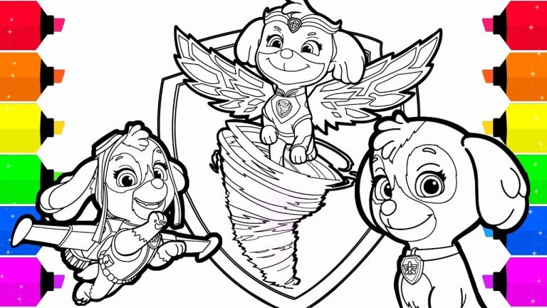 Skye Paw Patrol Coloring Page