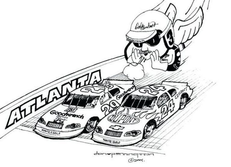 Nascar Coloring Pages