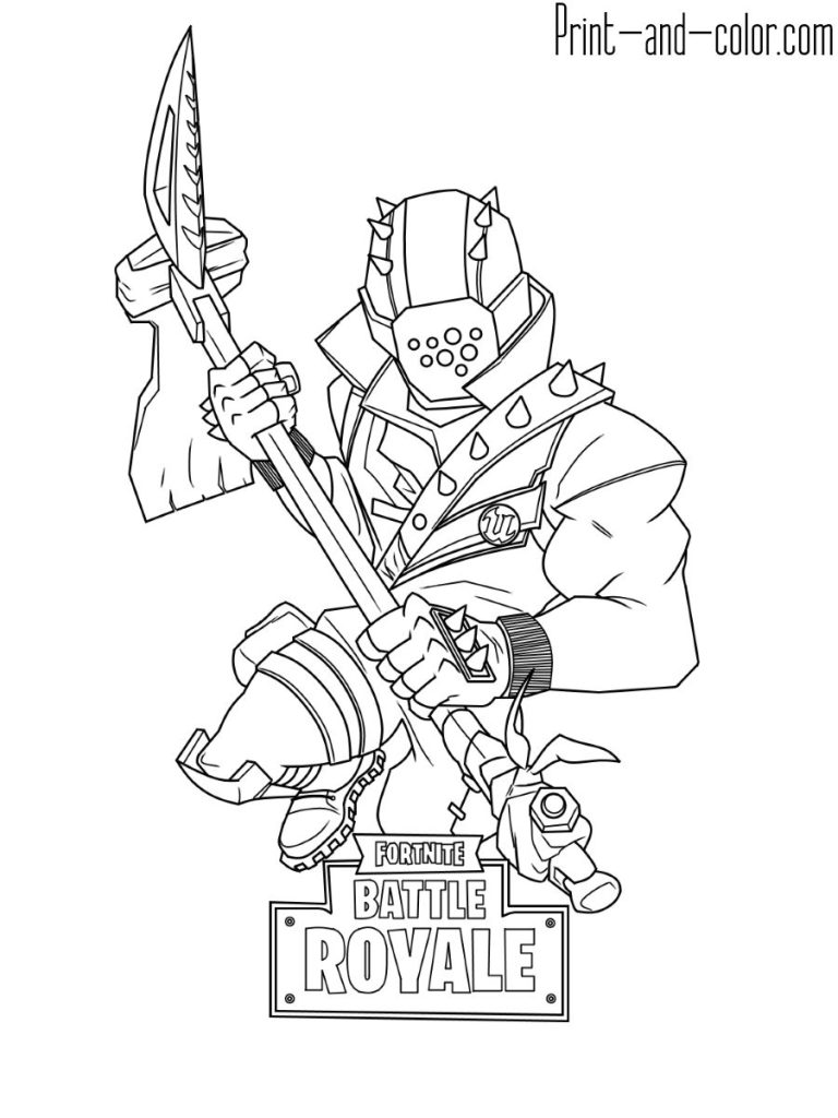 Fortnite Printable Coloring Pages